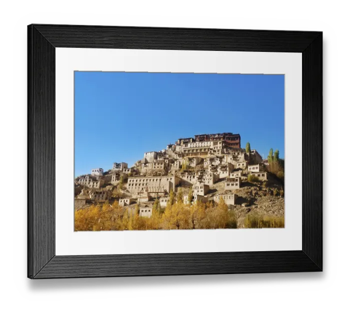 Framed Print : Thiksey Monastery is a Tibetan Buddhist monastery in Leh Ladakh Framed Print : Thiksey Monastery is a Tibetan Buddhist monastery in Leh Ladakh