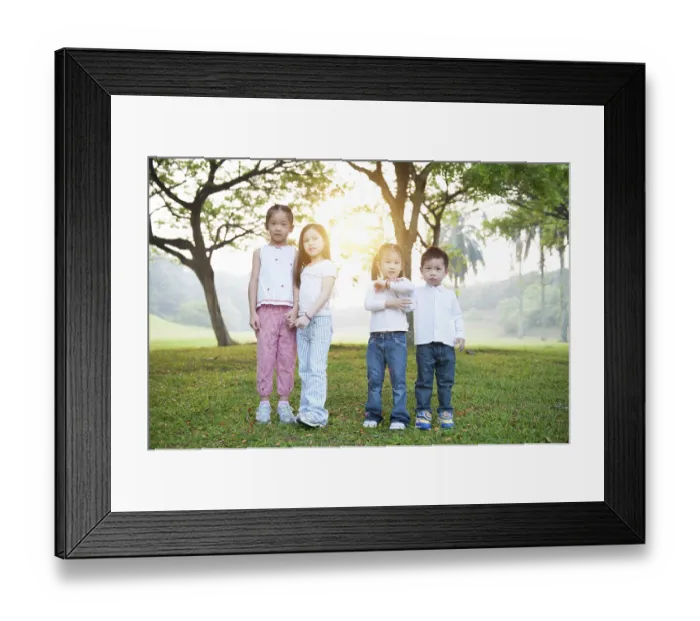 Framed Print : Portrait of Asian children at park Framed Print : Portrait of Asian children at park