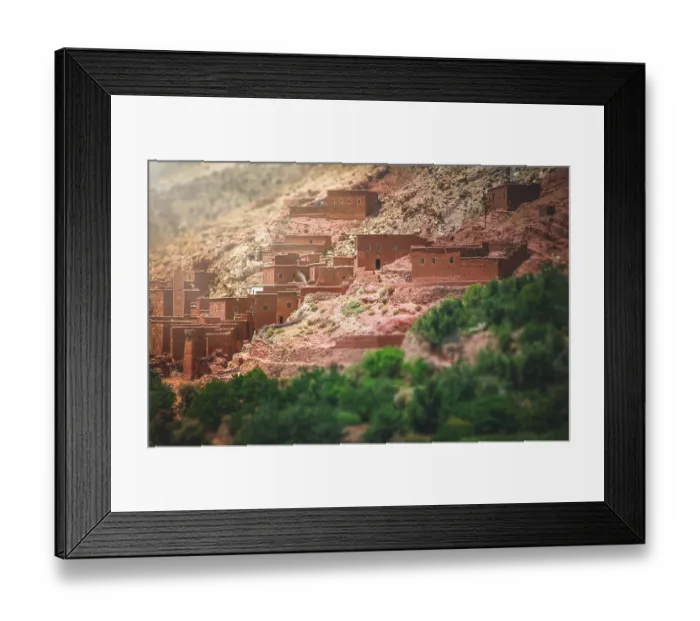 Framed Print : Small village in the middle of Atlas mountains Framed Print : Small village in the middle of Atlas mountains