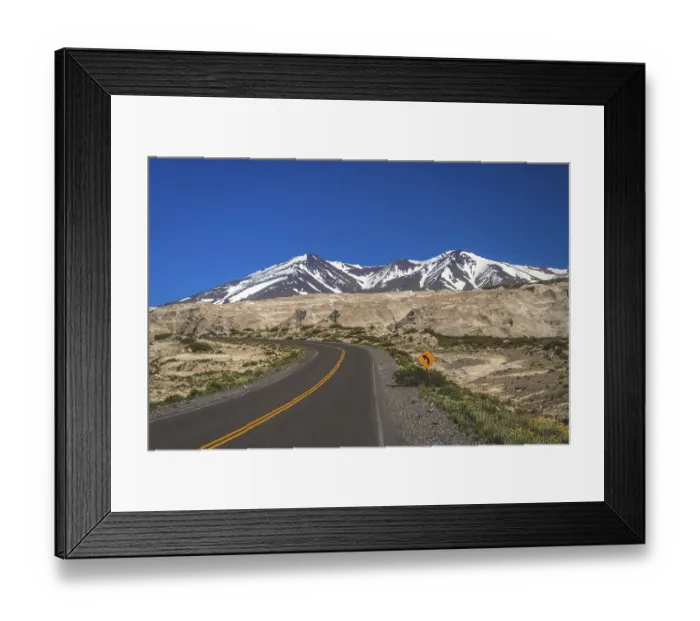 Framed Print : Famous Ruta 40 called also Ruta Quarenta passing through some impressive and strangely shaped mountains in Argentina