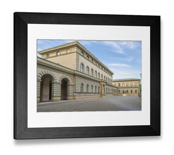 Framed Print : Urban scene, architecture in the old town of Munich