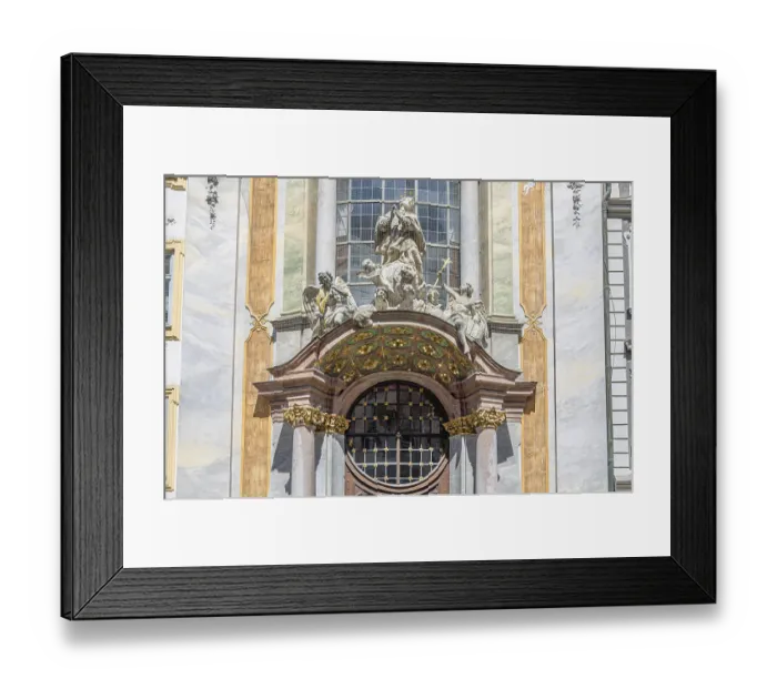Framed Print : Baroque St. Johann Nepomuk Church