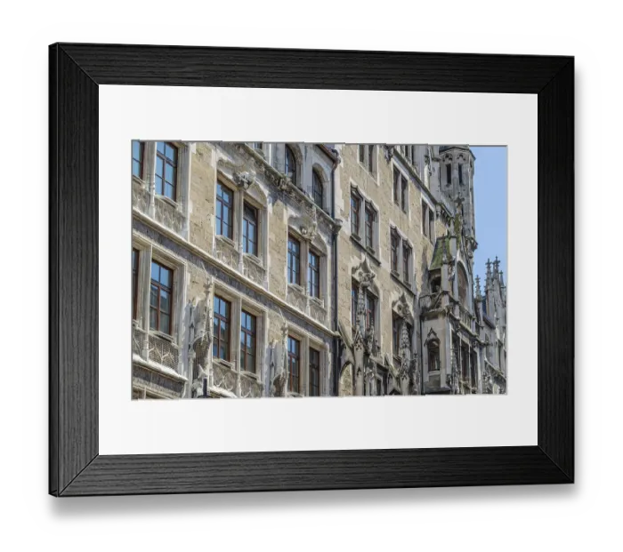 Framed Print : Urban scene, architecture in the old town of Munich