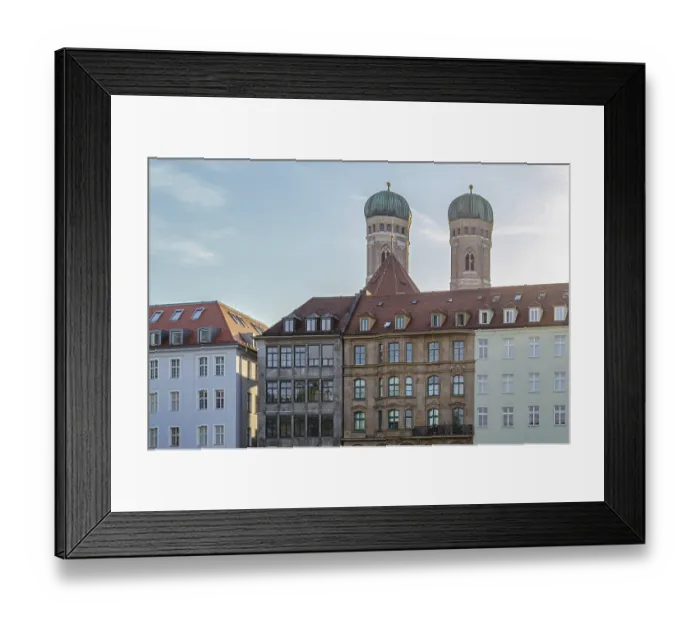 Framed Print : Urban scene, architecture in the old town of Munich