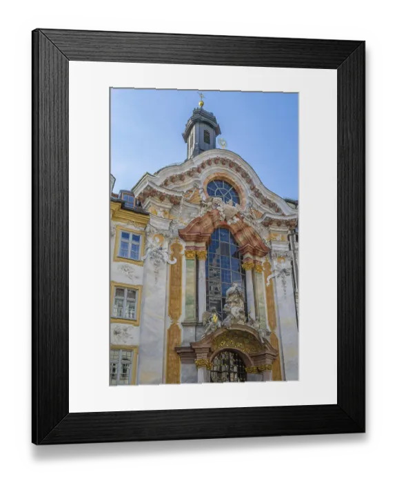 Framed Print : Baroque St. Johann Nepomuk Church