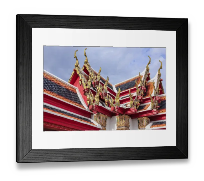 Framed Print : Typical roof of a Thai Buddhist temple Framed Print : Typical roof of a Thai Buddhist temple