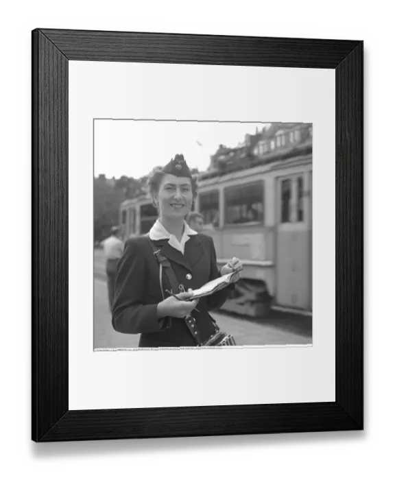 Framed Print : Stockholm Tramways, 1957. AB Stockholms Sparvagar (SS)