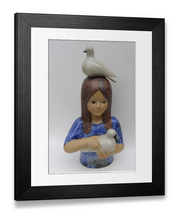Framed Print : Lisa Larson: Sweden's Beloved Ceramic Storyteller Lisa Larson (9 September 1931 - 11 March 2024)