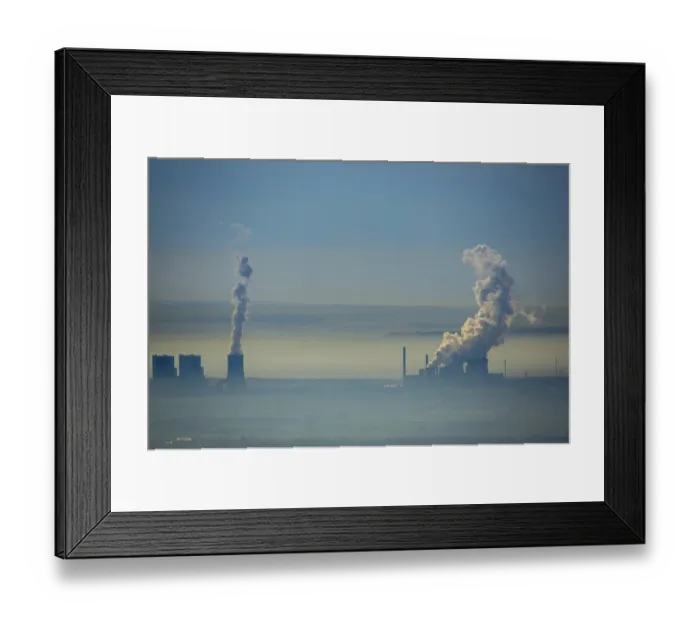 Framed Print : Neurath power plant and BoA 2 and 3 Neurath