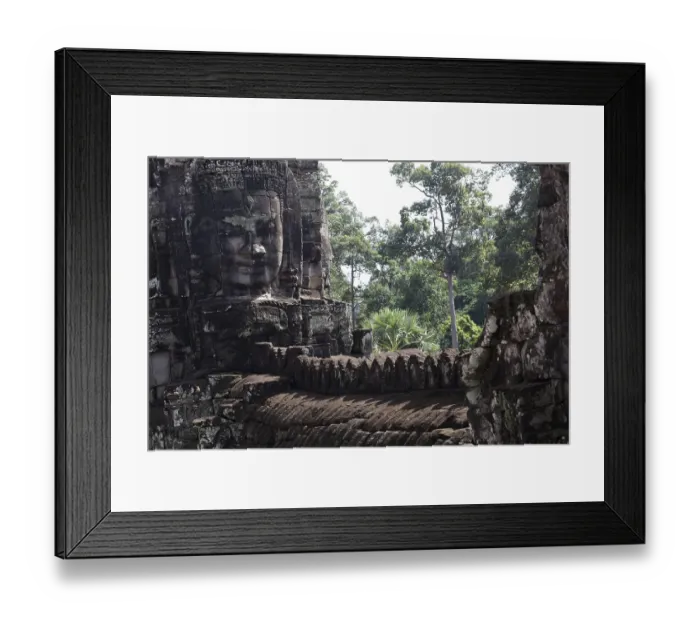 Framed Print : Angkor Thom, the best archeological site, Cambodia
