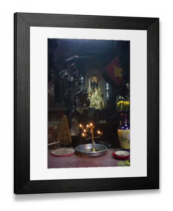 Framed Print : Buddha in Ho Chi Minh temple, Viernam