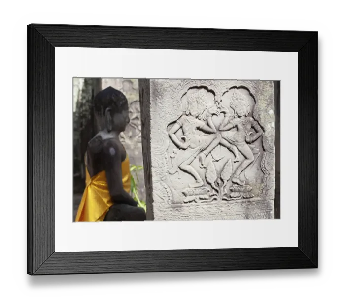 Framed Print : Angkor thom, the most famous religious site in Cambodia Framed Print : Angkor thom, the most famous religious site in Cambodia