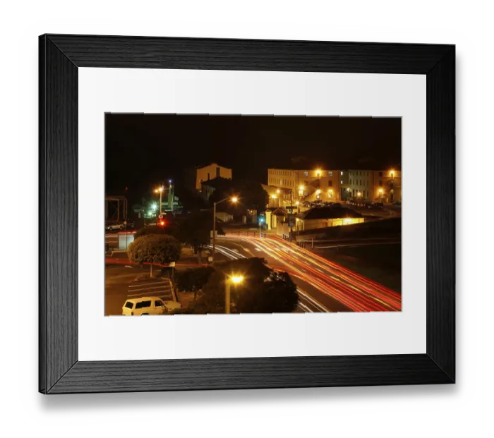 Framed Print : SAN FRANCISCO, SEPTEMBER 01: Fort Mason Center at night in San Francisco 1 september 2013