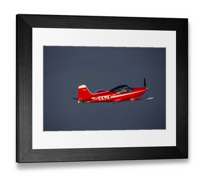 Framed Print : Falco aircraft, timber construction