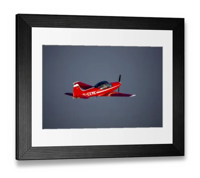 Framed Print : Falco aircraft, timber construction