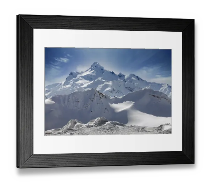 Framed Print : Russia. Caucasus. View on Elbrus Mount - the highest point of Europe from Cheget Mount