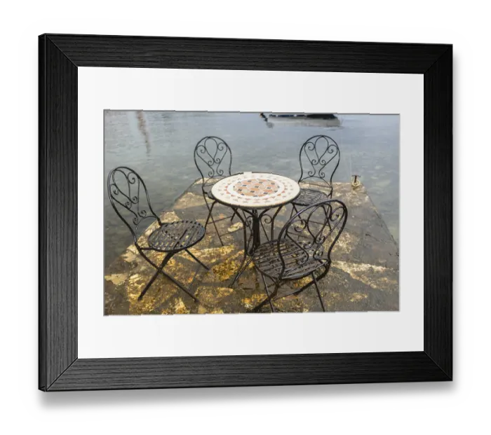 Framed Print : Typical istrian architecture: sea