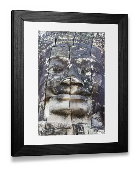 Framed Print : Angkor thom, the most famous religious site in Cambodia