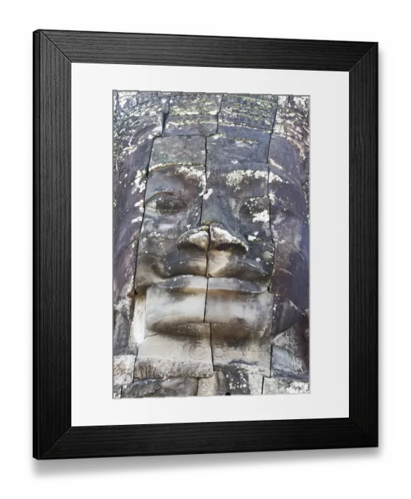 Framed Print : Angkor thom, the most famous religious site in Cambodia