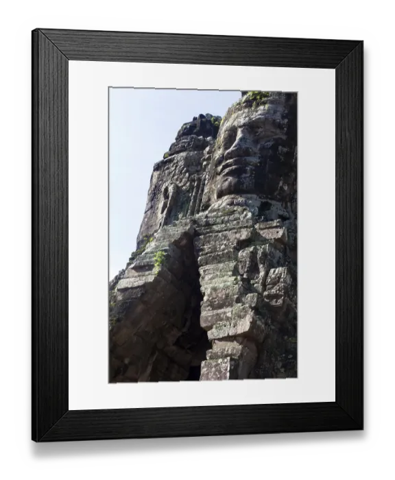 Framed Print : Angkor thom, the most famous religious site in Cambodia