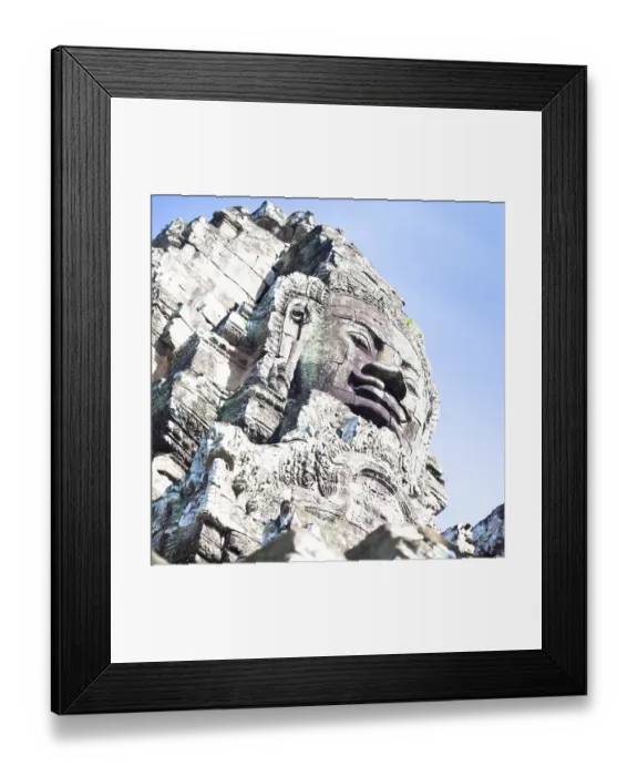 Framed Print : Angkor thom, the most famous religious site in Cambodia
