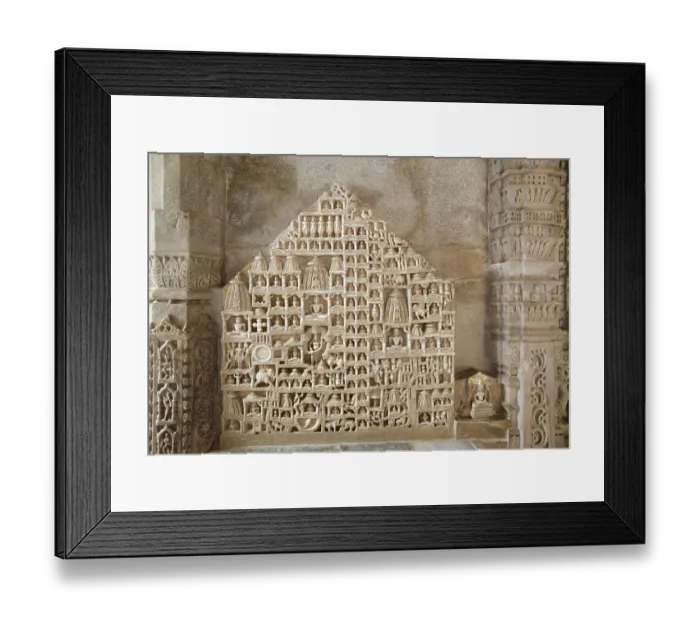 Framed Print : Details of Jain Marble Temple, Ranakpur, India Framed Print : Details of Jain Marble Temple, Ranakpur, India