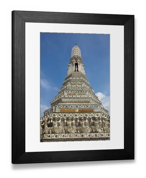 Framed Print : Chedi of Wat Arun temple, Bangkok