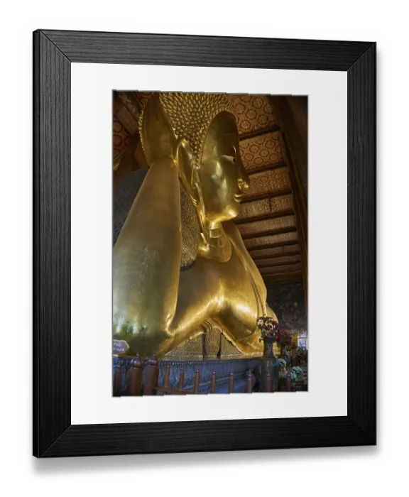 Framed Print : Reclining Buddha of Wat Pho, Bangkok, Thailand