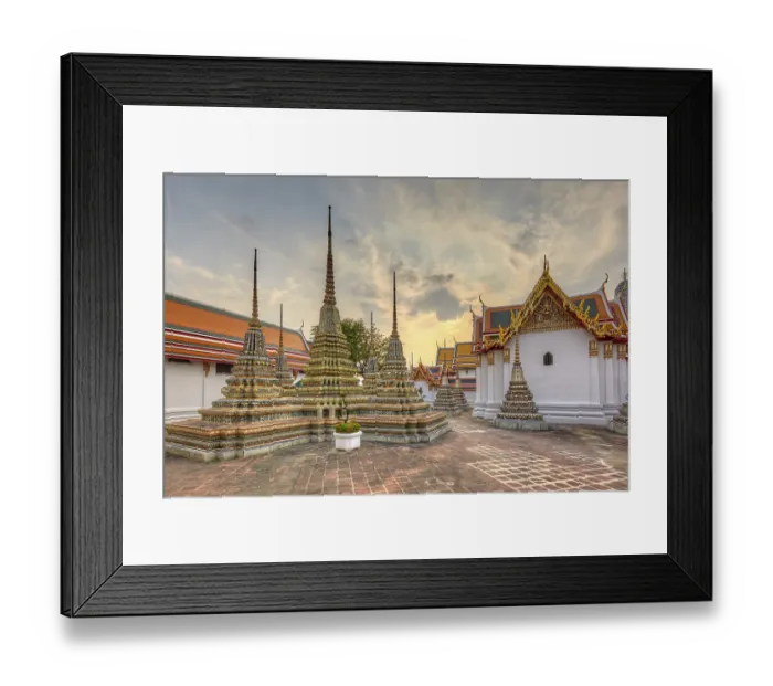 Framed Print : Phra Chedi Rai at Wat Pho, Bangkok, Thailand