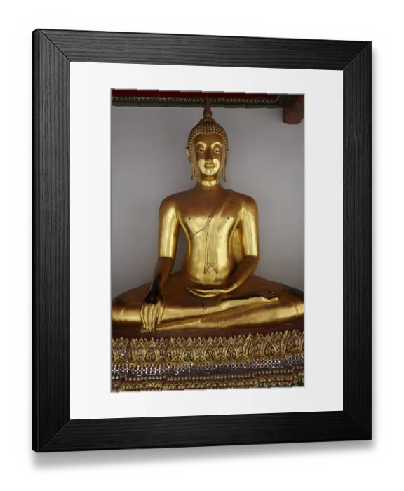 Framed Print : Buddha images in the cloister of Wat Pho