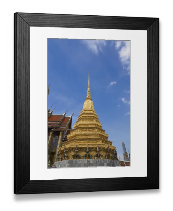 Framed Print : Golden Chedi at Wat Phra Kaew, Grand Palace