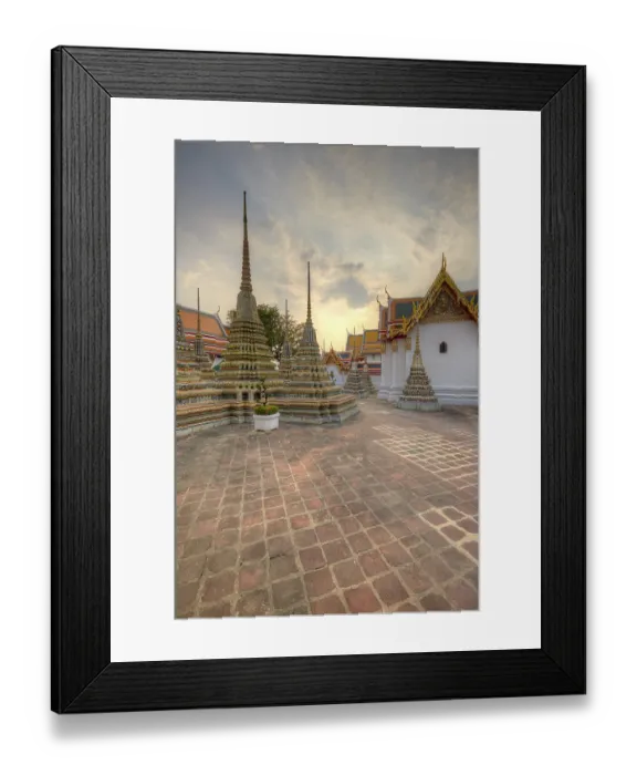 Framed Print : Phra Chedi Rai at Wat Pho, Bangkok, Thailand