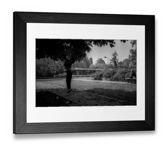 Framed Print : Germany, Berlin, 26.09.1992, Autumn in Monbijou Park