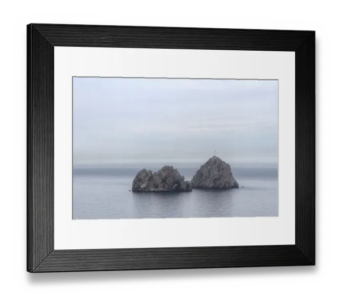Framed Print : Gurzuf and Adalari mountain in beautiful sky