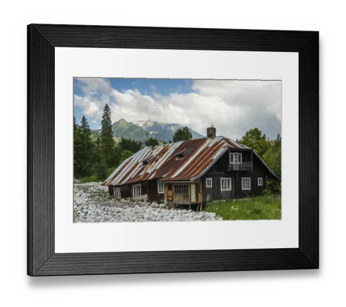 Framed Print : Podspady village in High Tatras mountains