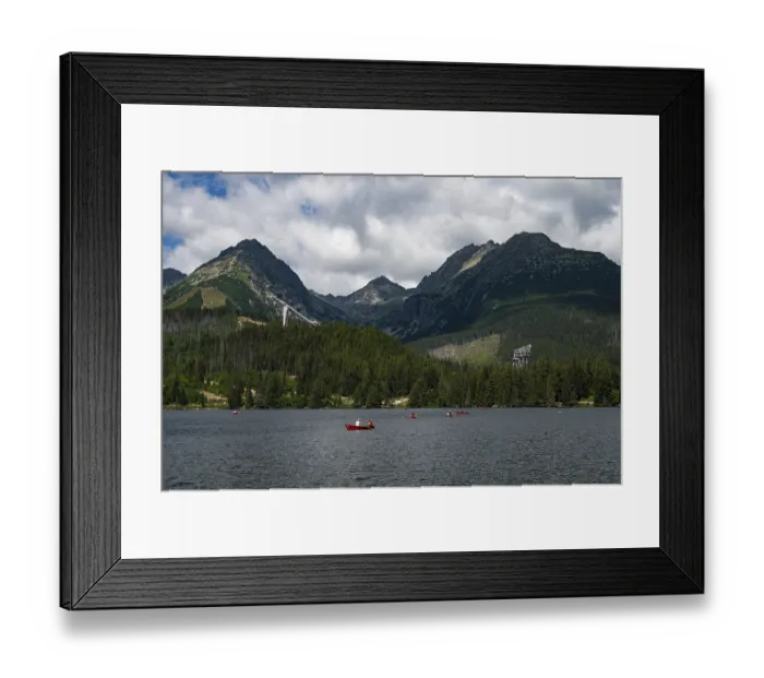 Framed Print : Strbskie Pleso lake in Tatras Mountains in Slovakia Framed Print : Strbskie Pleso lake in Tatras Mountains in Slovakia