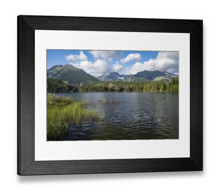 Framed Print : Strbskie Pleso lake in Tatras Mountains in Slovakia