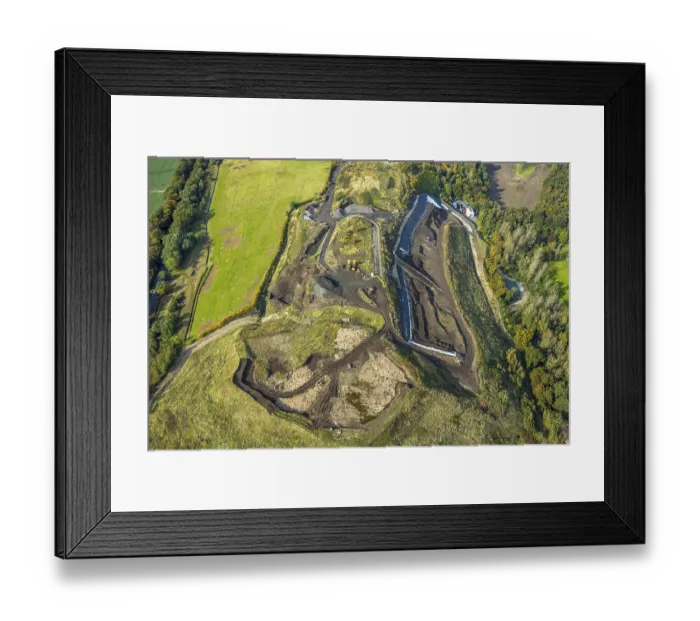 Framed Print : Aerial view, Eyller-Berg landfill waste disposal