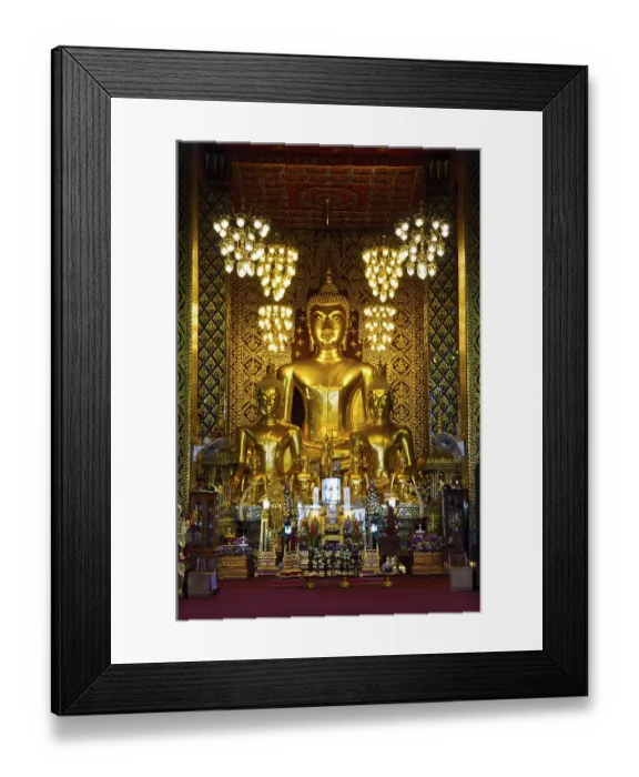 Framed Print : Buddha statue in the chapel of Wat Phra That Hariphunchai temple at Lamphun Province Thailand Framed Print : Buddha statue in the chapel of Wat Phra That Hariphunchai temple at Lamphun Province Thailand