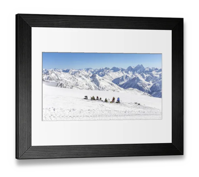 Framed Print : Expedition high up in the mountains Framed Print : Expedition high up in the mountains