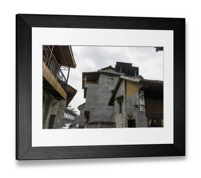 Framed Print : Traditional xingping old town village in guangxiprovince near yangshuo in china Framed Print : Traditional xingping old town village in guangxiprovince near yangshuo in china