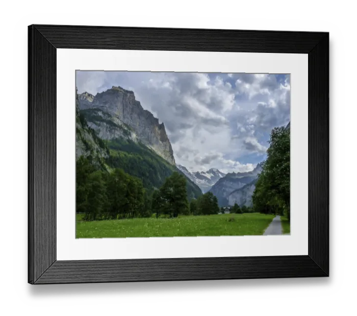 Framed Print : Switzerland, Lauterbrunnen, Europe Framed Print : Switzerland, Lauterbrunnen, Europe
