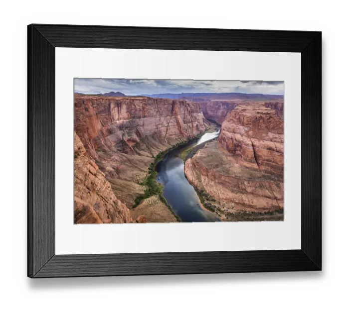 Framed Print : Arizona Horseshoe Bend on Colorado River in Glen Canyon