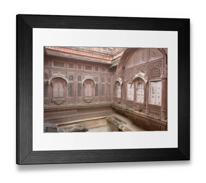 Framed Print : Decorations of Mehrangarh Fort Framed Print : Decorations of Mehrangarh Fort
