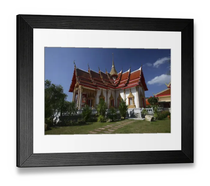 Framed Print : Wat Chalong temple, Phuket, Thailand