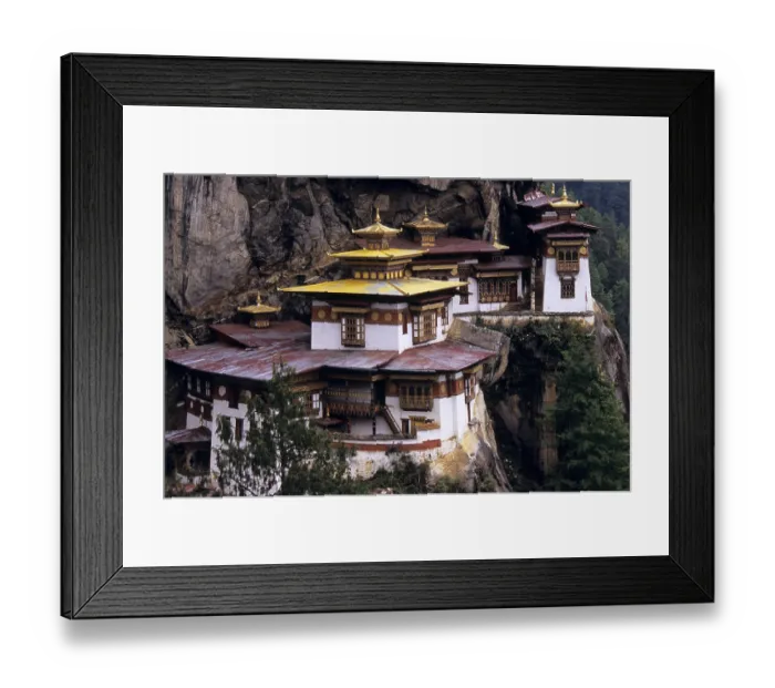 Framed Print : The Taktshang, also called Tiger Nest Framed Print : The Taktshang, also called Tiger Nest