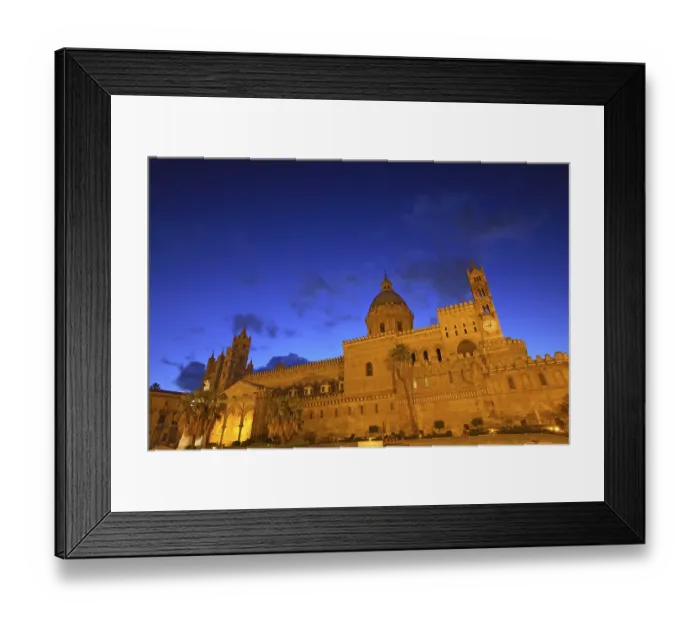 Framed Print : The Cathedral of Palermo at dusk, Palermo, Sicily Framed Print : The Cathedral of Palermo at dusk, Palermo, Sicily