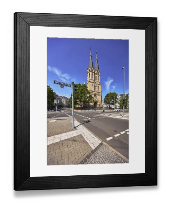 Framed Print : Ringkirche church, Evangelische Ringkirchengemeinde