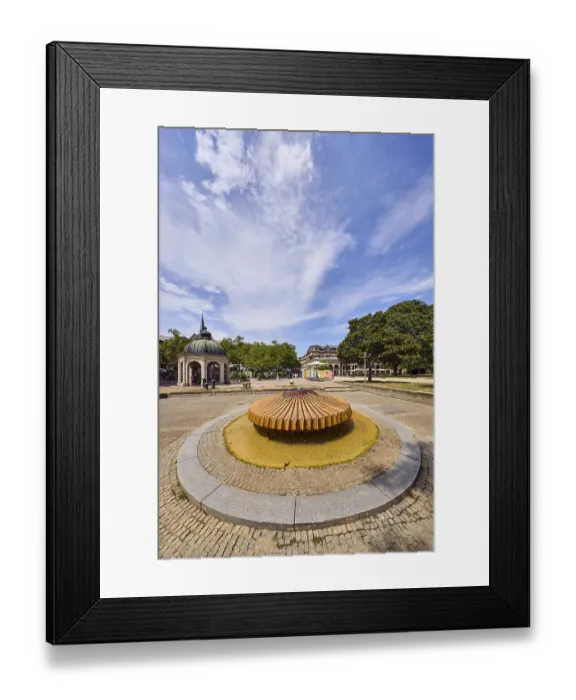 Framed Print : Kochbrunnenspringer thermal spring