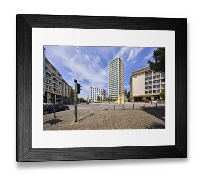 Framed Print : Commercial building, building, high-rise building